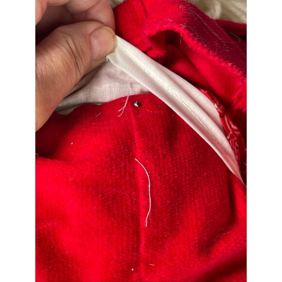 Primitive handmade? Muslin stuffed Santa 15.5” tall. - Picture 7 of 12